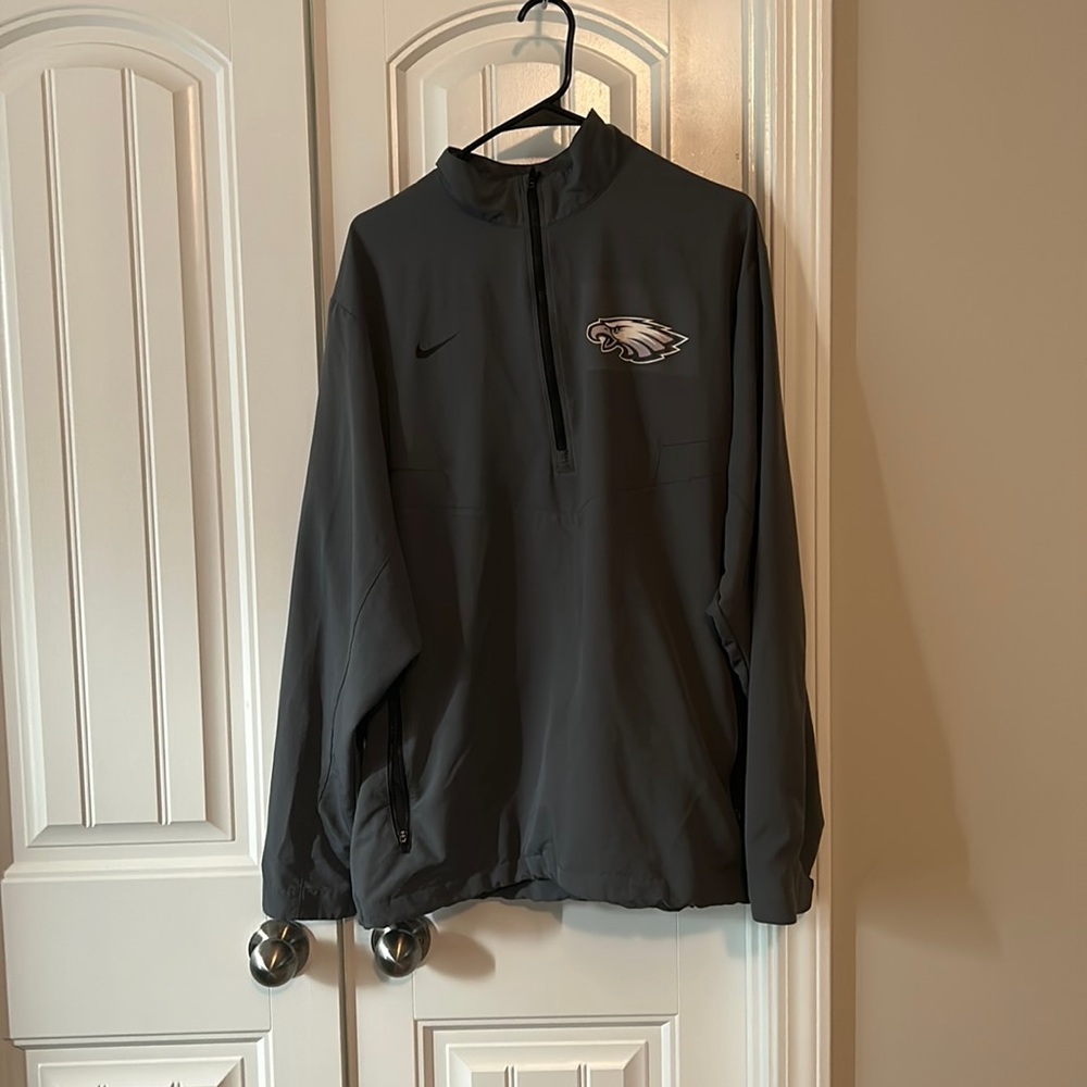 Grey Nike Golf Eagles Quarter Zip